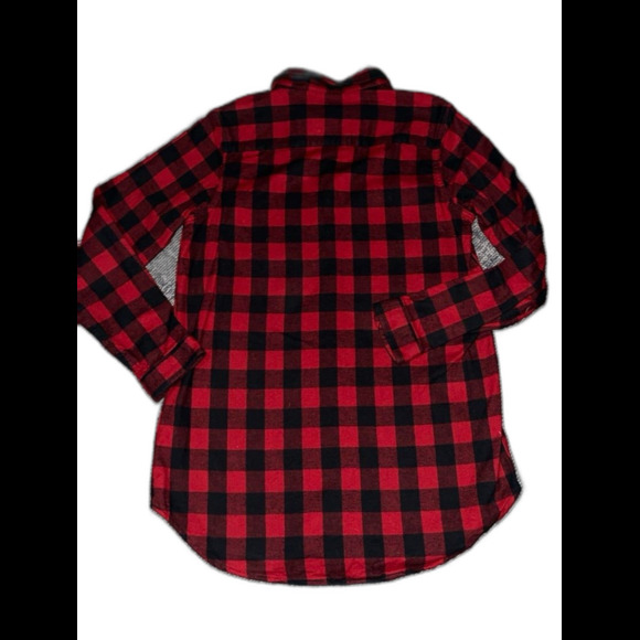 LL Bean Scotch Plaid Flannel Shirt Relaxed Fit Size Small - Picture 5 of 7
